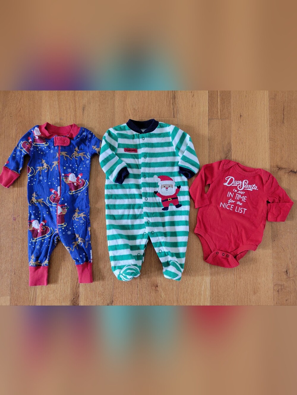 Baby size 0-3 months Christmas clothes lot